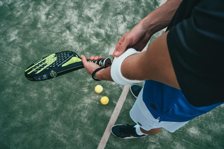 Tennis racket and ball
