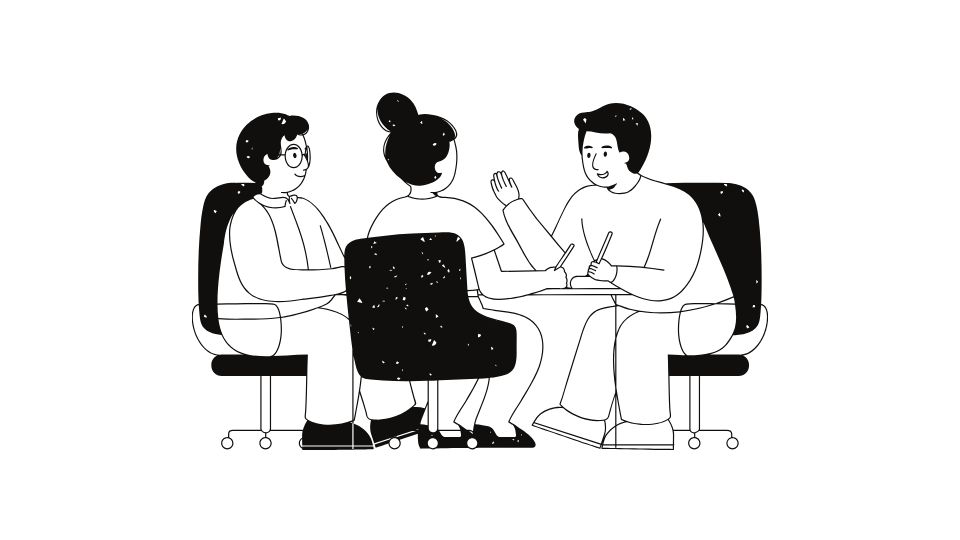 the black simple cartoon