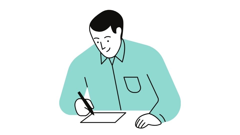 the line simple illustration
