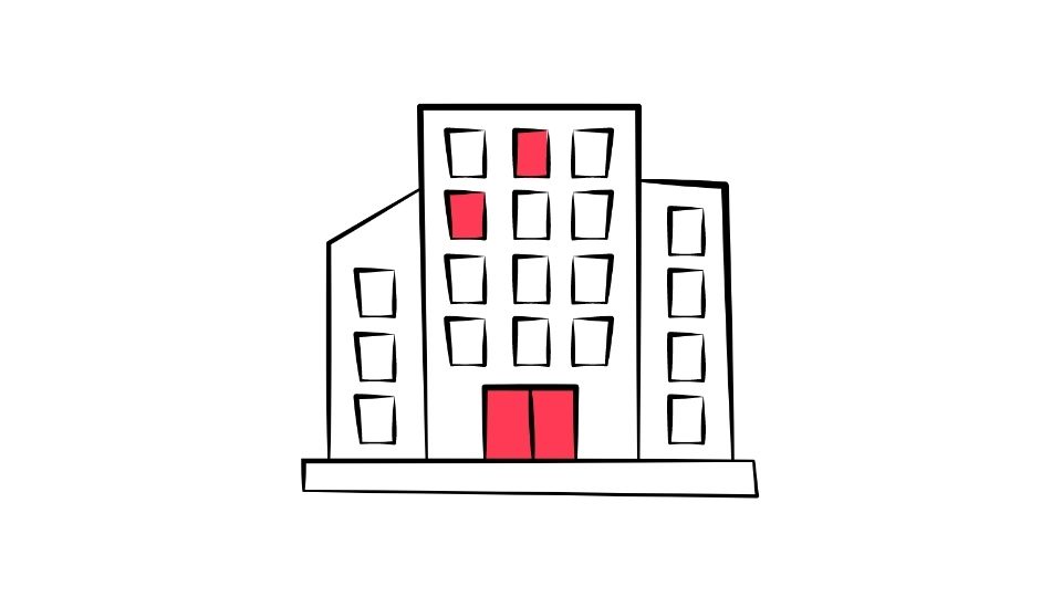 the red simple lines