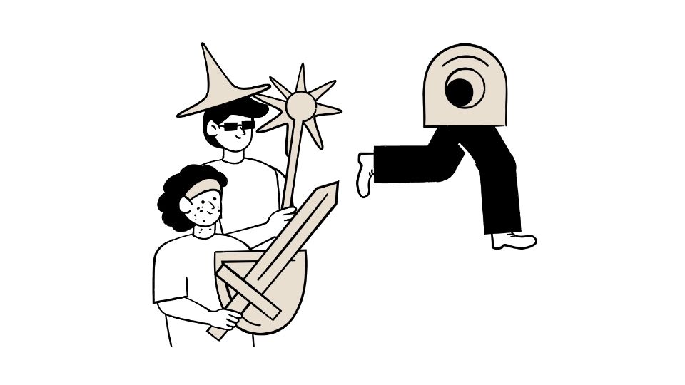 the simple cartoon