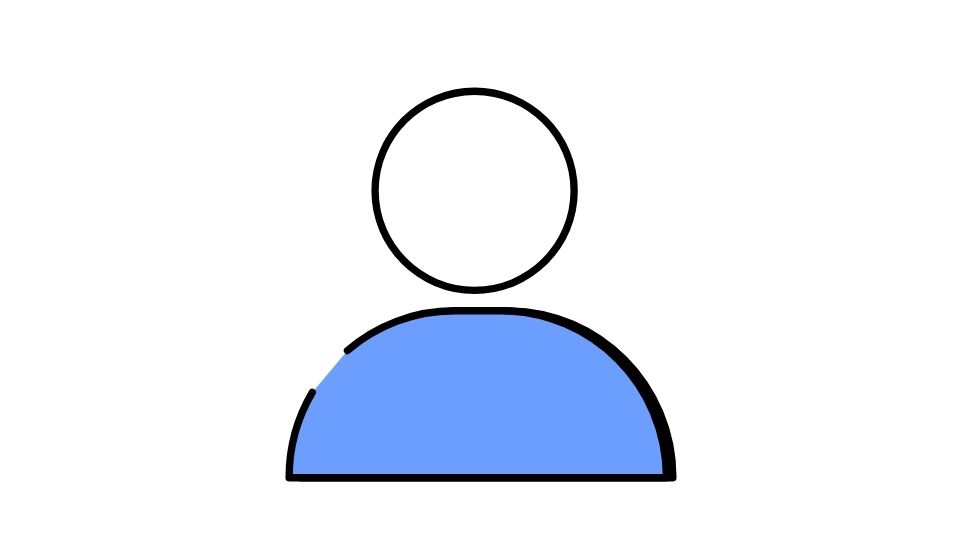 blue white drawing